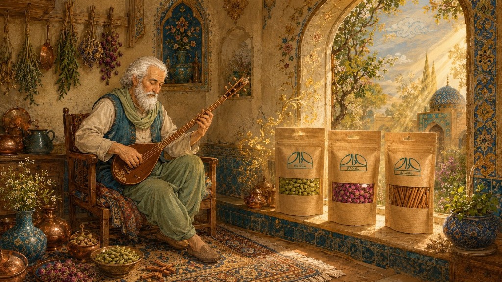 پوستر تبلیغاتی سادات کالا ساختهشده با AI